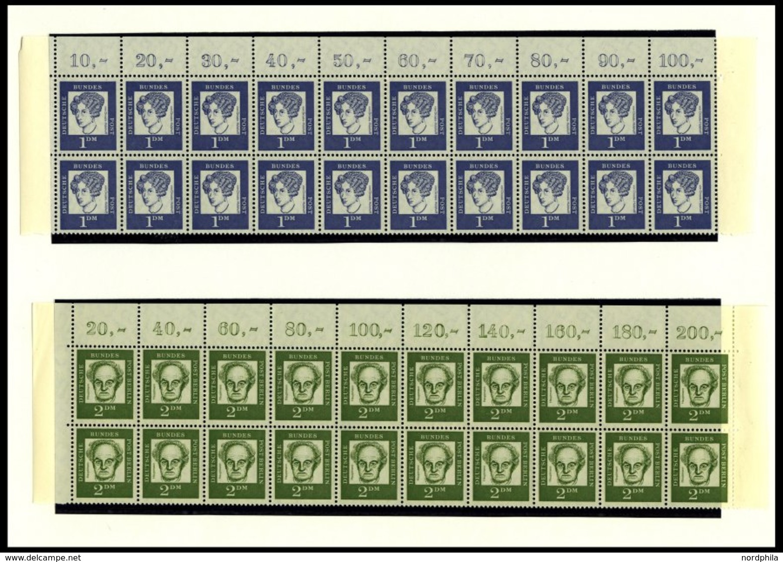 SAMMLUNGEN **,o , überkomplette Sammlung Bundesrepublik Von 1954-2003 (ohne 1986-88) In 12 Leuchtturmalben, Oft Bis Zu 2 - Altri & Non Classificati