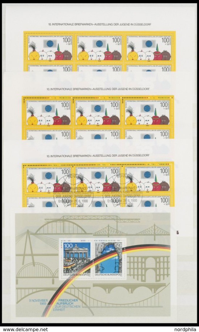 SAMMLUNGEN **,Brief , Wohl Ab Mi.Nr. 1359 In Den Hauptnummern Komplette Postfrische Sammlung Bundesrepublik Von 1988-99  - Sonstige & Ohne Zuordnung