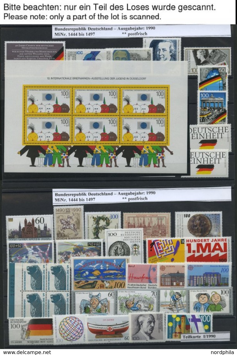 LOTS **, 1987-96, Partie Verschiedener Kompletter Ausgaben Und Blocks, Pracht, Mi. Ca. 900.- - Altri & Non Classificati