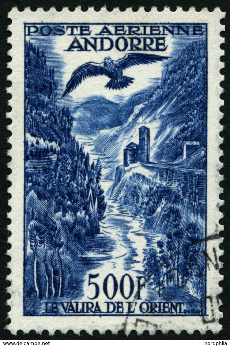 FRANZÖSISCHE-POST 160 O, 1957, 500 Fr. Flugpostmarken, Pracht, Mi. 100.- - Sonstige & Ohne Zuordnung