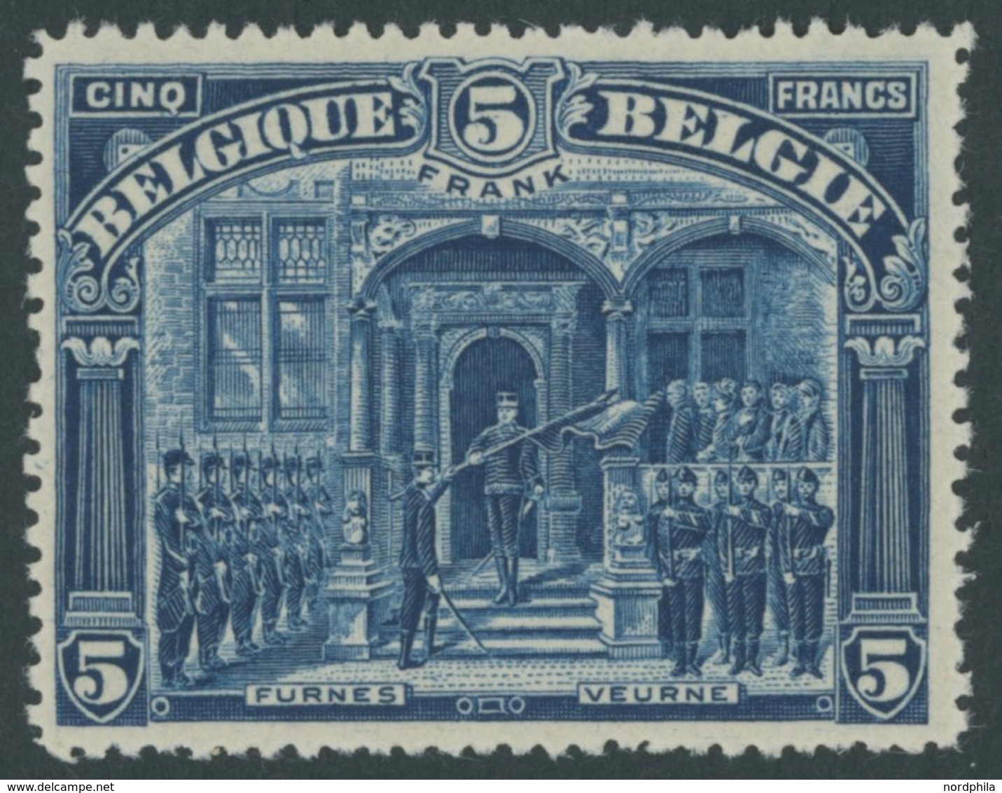 BELGIEN 144C **, 1919, 5 Fr. FRANK, Gezähnt C, Postfrisch, Pracht - Sonstige & Ohne Zuordnung