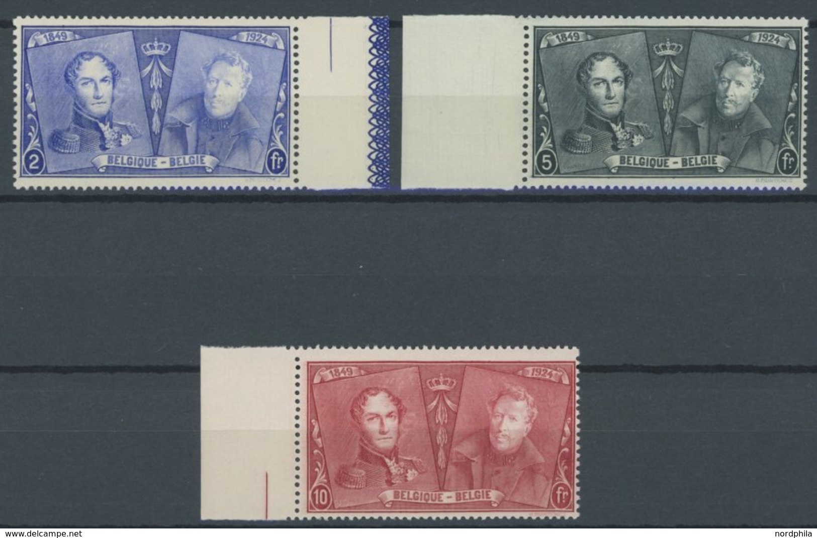 BELGIEN 191-203 **, 1925, 75 Jahre Belgische Briefmarken, Postfrischer Prachtsatz, Mi. 140.- - Altri & Non Classificati