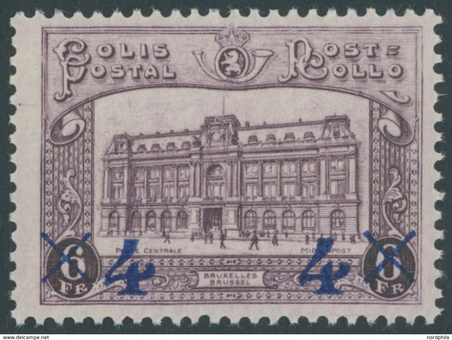 POSTPAKETMARKEN PP 7 **, 1933, 4 Fr. Auf 6 Fr. Hauptpostamt, Postfrisch, Pracht, Mi. 90.- - Gepäck [BA]