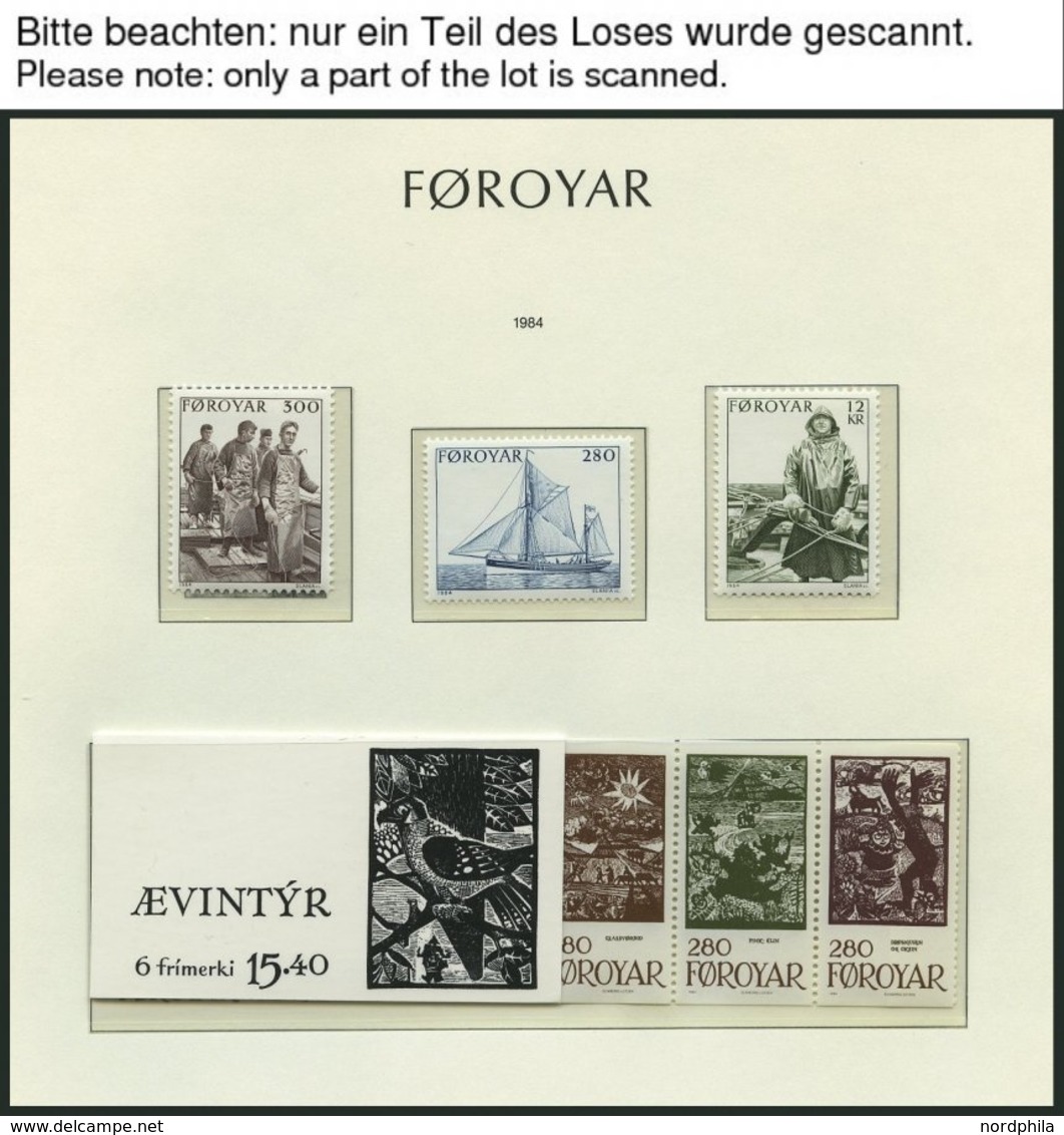 FÄRÖER **, 1975-2000, Komplette Sammlung Färöer Auf Leuchtturm Falzlosseiten, Pracht, Mi. 635.- - Autres & Non Classés