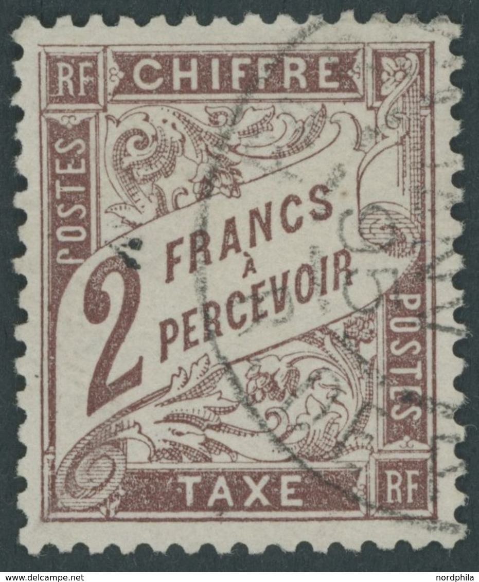 1884, 2 Fr. Rotbraun, Pracht, Mi. 170.- -> Automatically Generated Translation: 1884, 2 Fr. Red-brown, Superb, Michel 17 - Portomarken