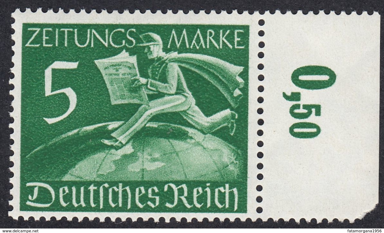 GERMANIA REICH -  1939 - Francobollo Per Giornali Nuovo MNH Yvert 1 Con Margine Di Foglio. - Nuovi