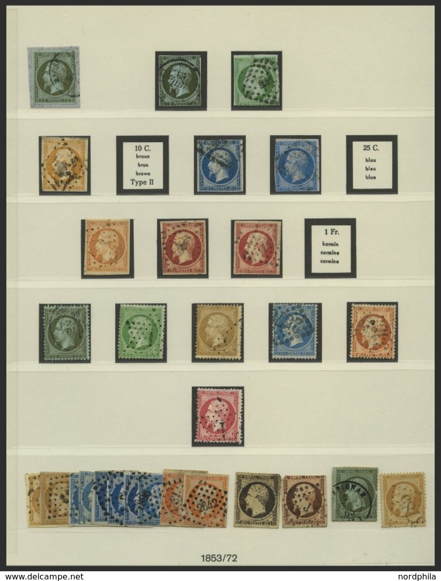 SAMMLUNGEN *,o, **, Sammlung Frankreich Von 1889-1959 In 2 Lindner Falzlosalben Mit Guten Mittleren Ausgaben, Der Klassi - Sammlungen