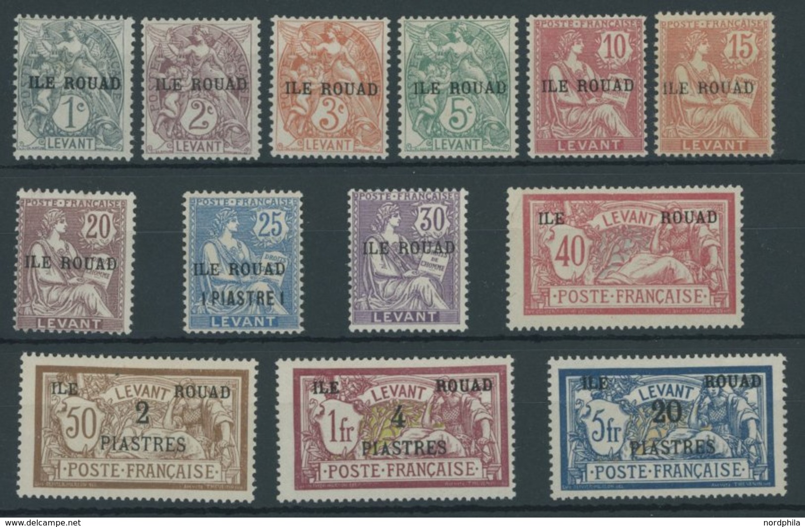 Insel Ruad: Freimarken, Falzrest, Prachtsatz, Mi. 60.- -> Automatically Generated Translation: Island Ruad: Postal Stamp - Sonstige & Ohne Zuordnung