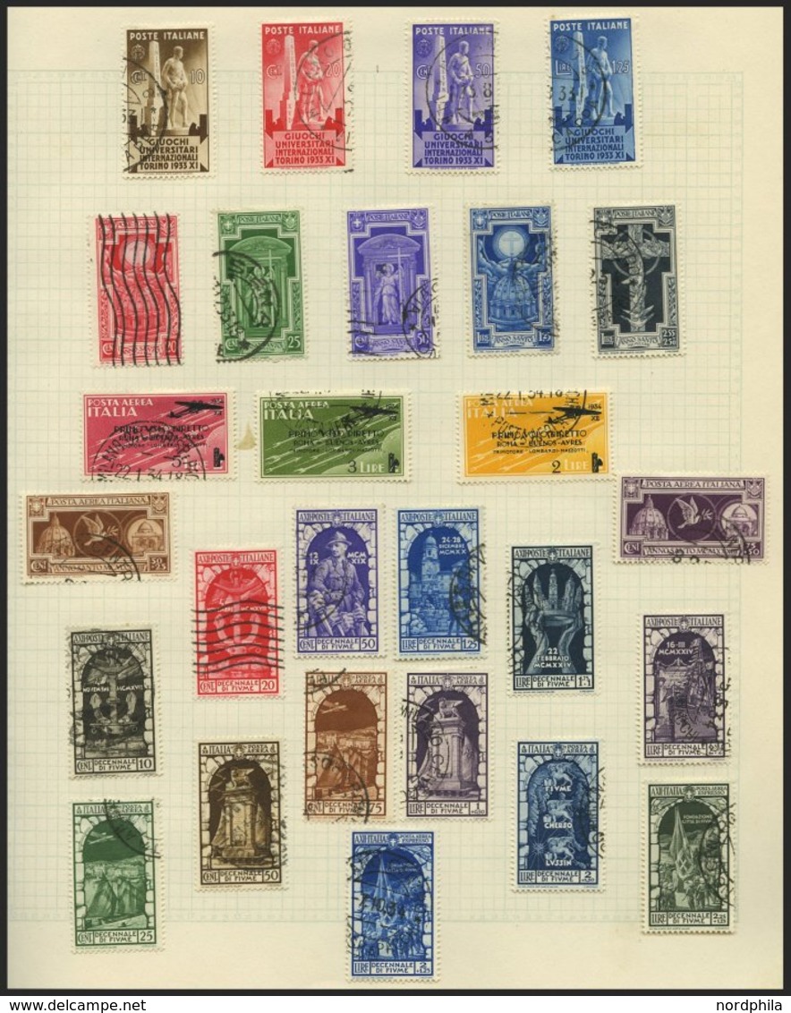 SAMMLUNGEN, LOTS o, *, interessante reichhaltige alte Sammlung Italien bis 1941, mit vielen guten Werten und Sätzen, Erh