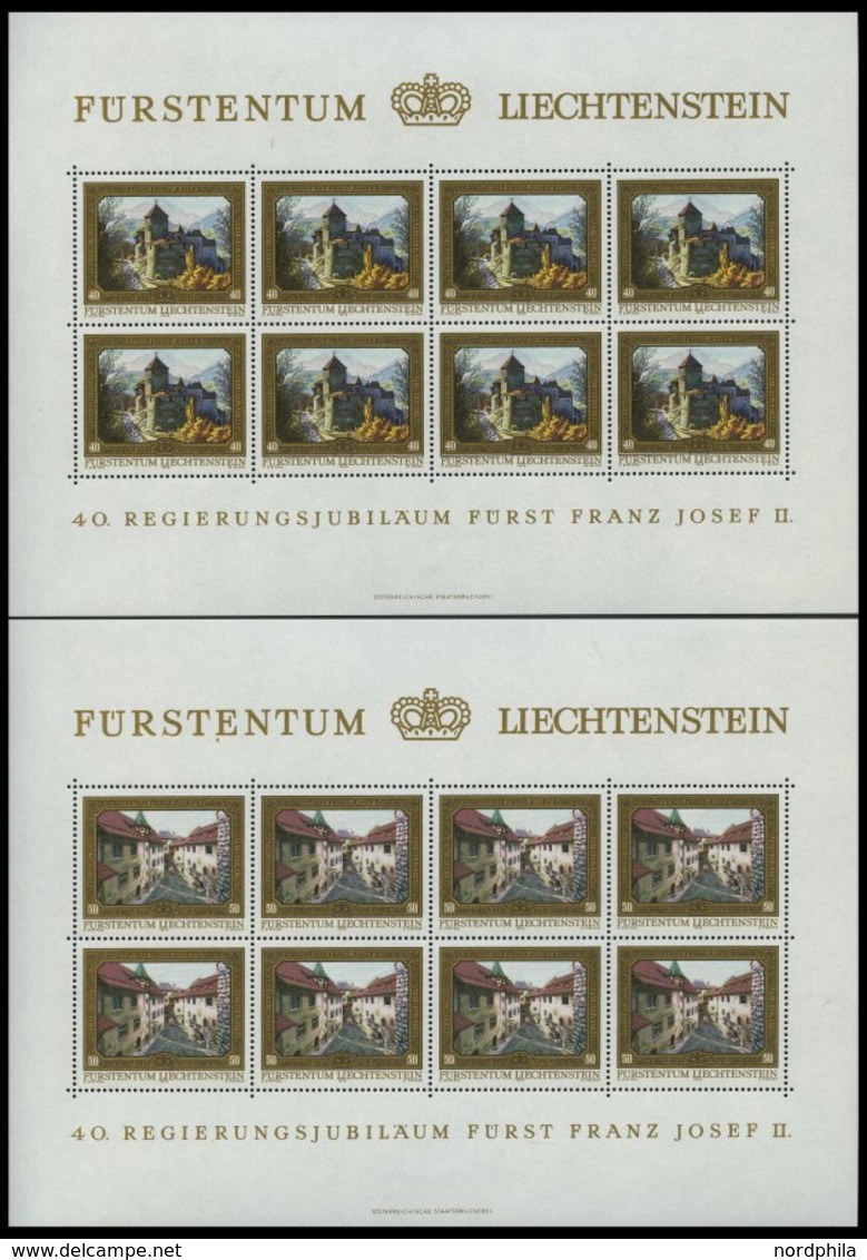 LIECHTENSTEIN 706-09KB **, 1978, 40. Jahrestag Der Thronbesteigung Im Kleinbogensatz, Pracht, Mi. 70.- - Sonstige & Ohne Zuordnung