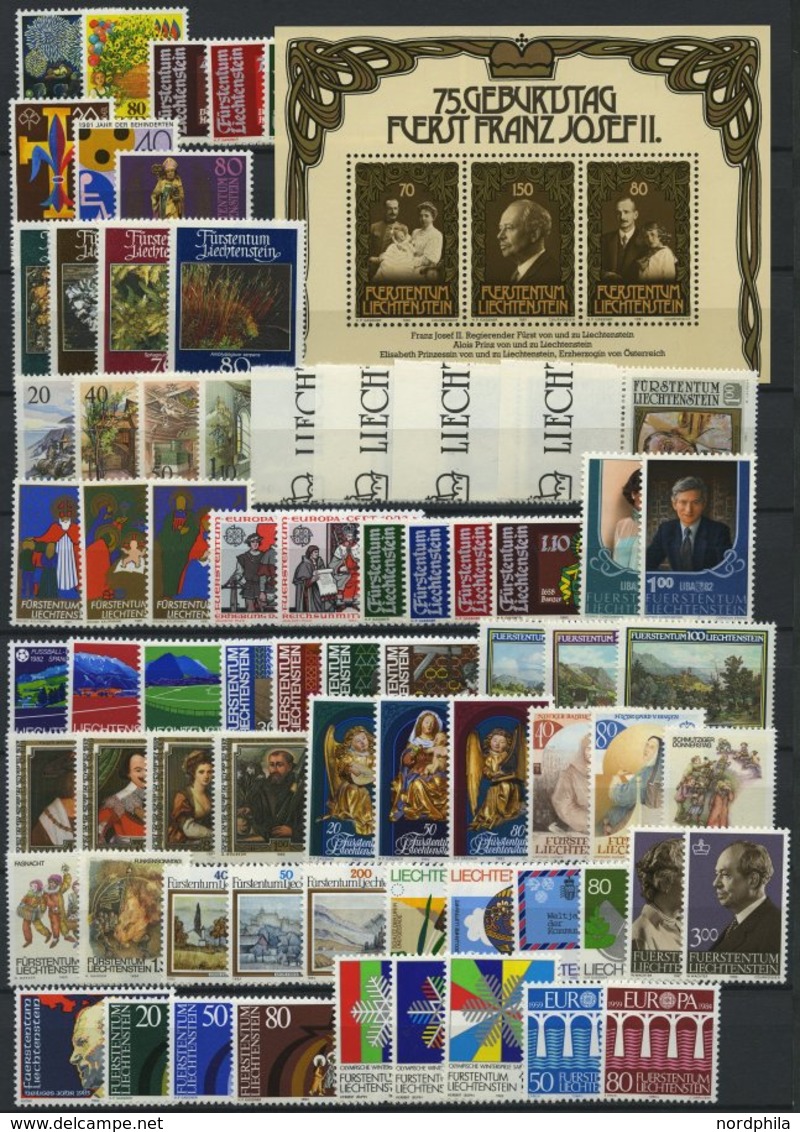 SAMMLUNGEN **, Komplette Postfrische Sammlung Liechtenstein Von 1981-90, Prachterhaltung - Sammlungen