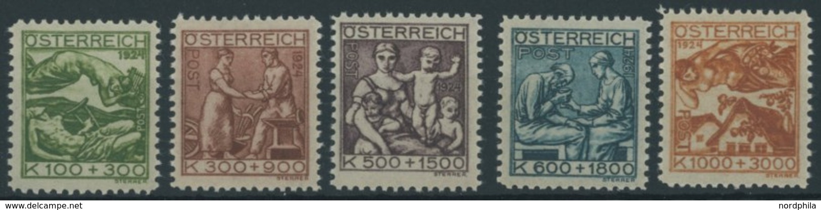 ÖSTERREICH 1918-1938 442-46 **, 1924, Jugend Und TBC-Fürsorge, Postfrischer Prachtsatz, Mi. 90.- - Altri & Non Classificati