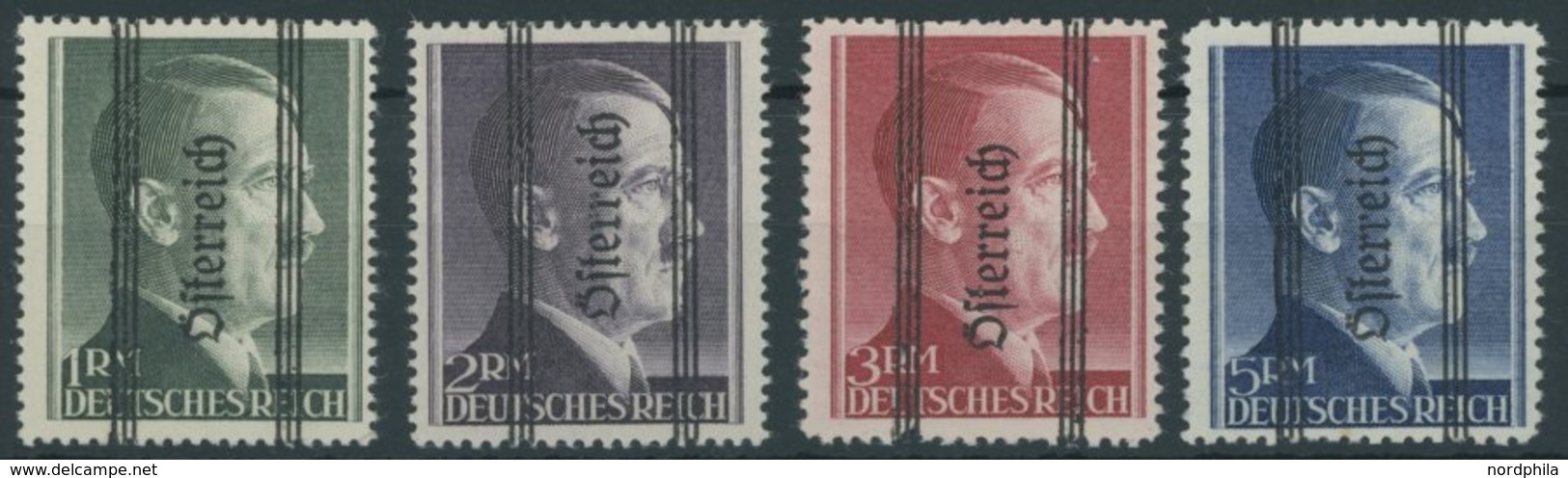 ÖSTERREICH 1945-1949 693-96II *, 1945, 1 - 5 RM Grazer Aufdruck, Type II, Falzrest, Satz Feinst/Pracht - Sonstige & Ohne Zuordnung