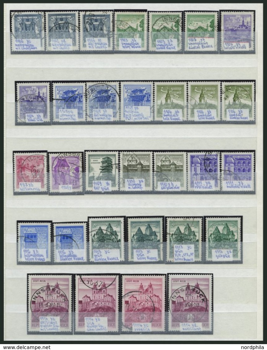 SAMMLUNGEN A.838-1176o, BrfStk, 1947-65, Gestempelte Saubere Sammlung Auf Einsteckseiten Mit Kleineren Kompletten Ausgab - Collezioni