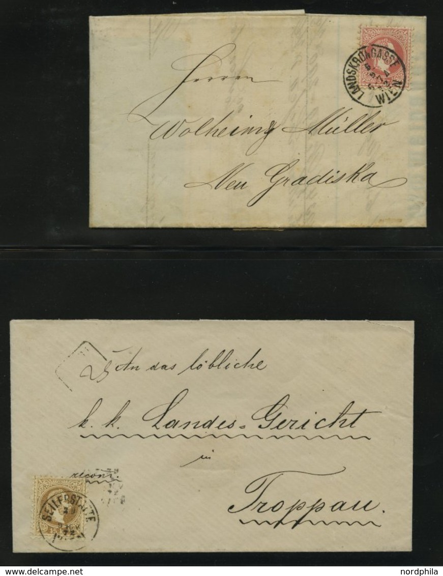 LOTS 35,37,39 BRIEF, 1867, 9 Prachtbriefe Franz Joseph - Collezioni