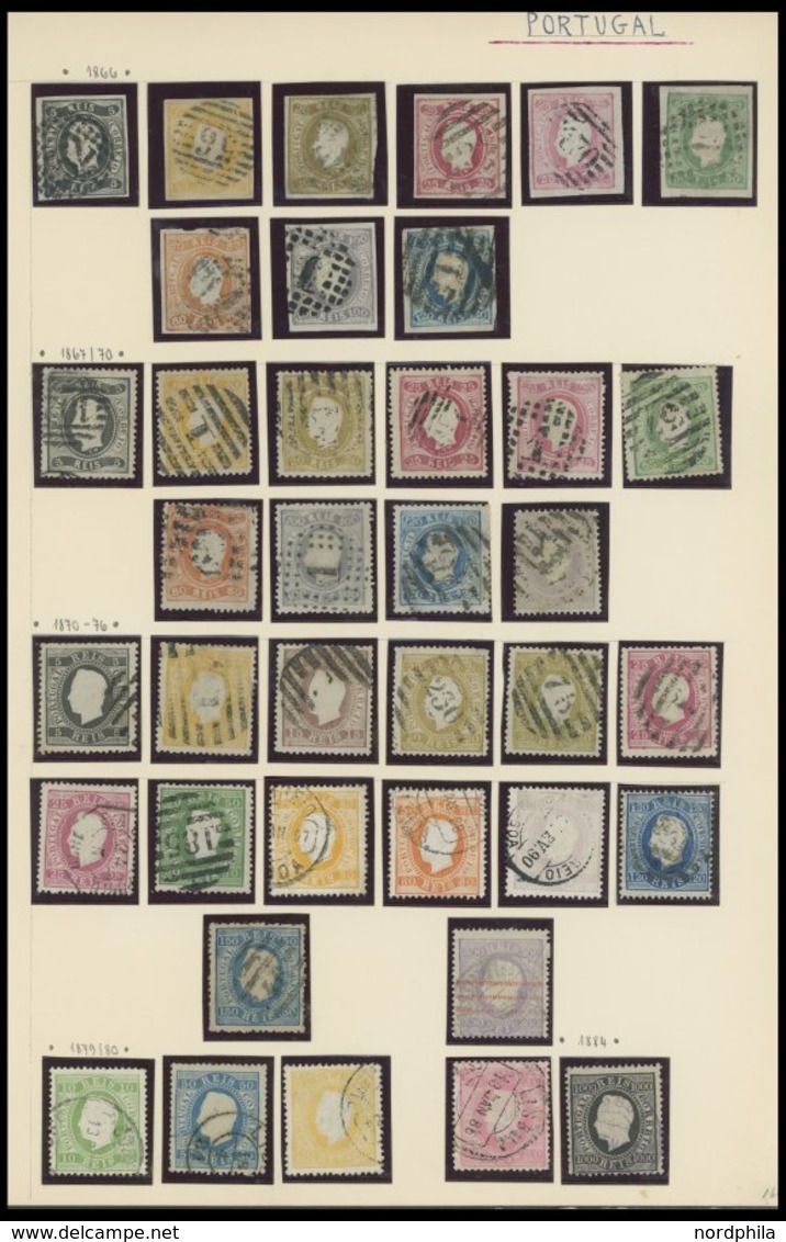 Meist Gestempelte Sammlung Portugal Bis Ca. 1955 Mit Vielen Guten Werten In Stark Unterschiedlicher Erhaltung, Besichtig - Collections