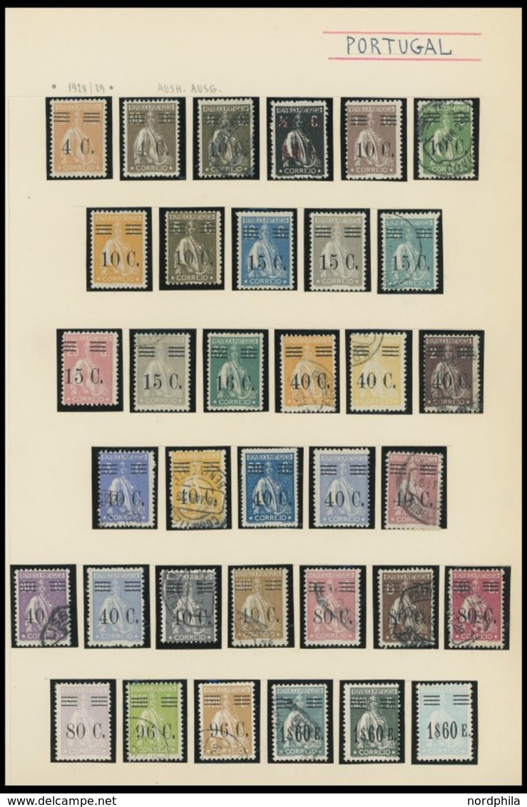 meist gestempelte Sammlung Portugal bis ca. 1955 mit vielen guten Werten in stark unterschiedlicher Erhaltung, besichtig