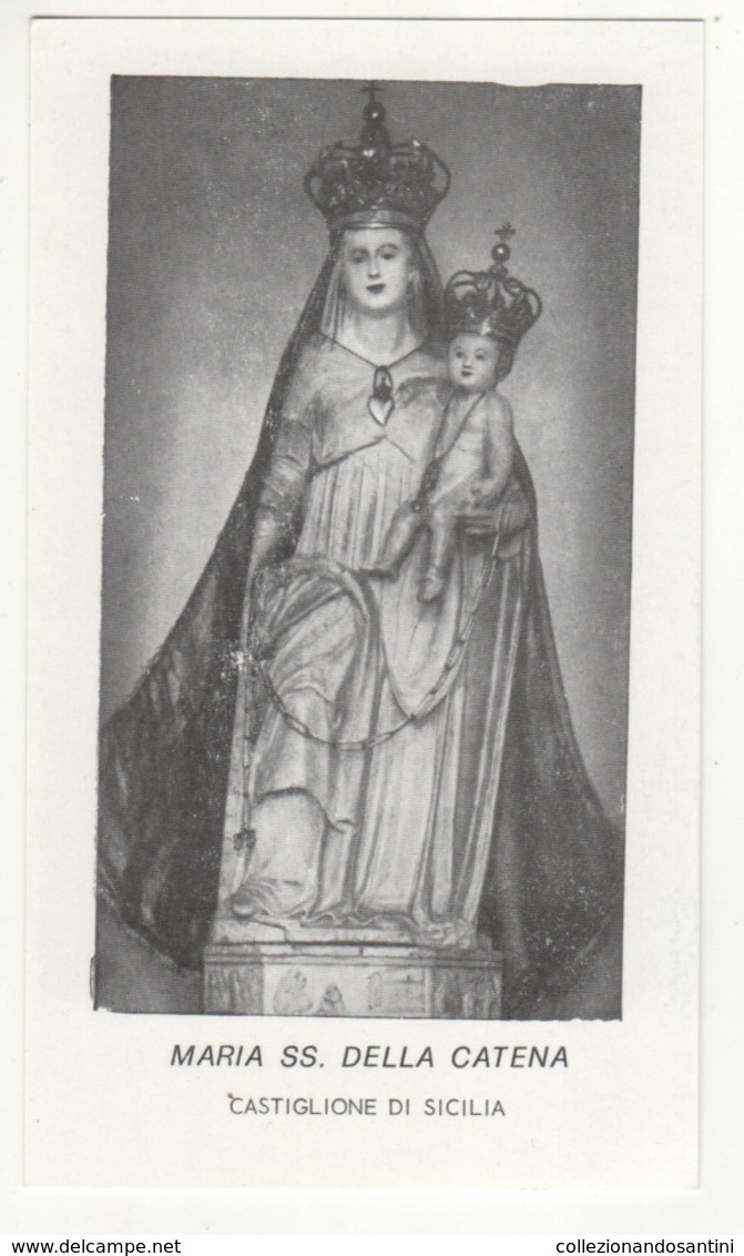 Santino Antico Madonna Della Catena Da Castiglione Di Sicilia - Catania - Religion & Esotericism