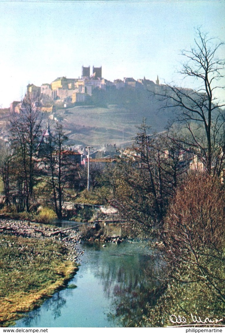 A.Monier - Saint Flour (15) : Le Faubourg Sainte Christine Et La Ville Haute - Monier