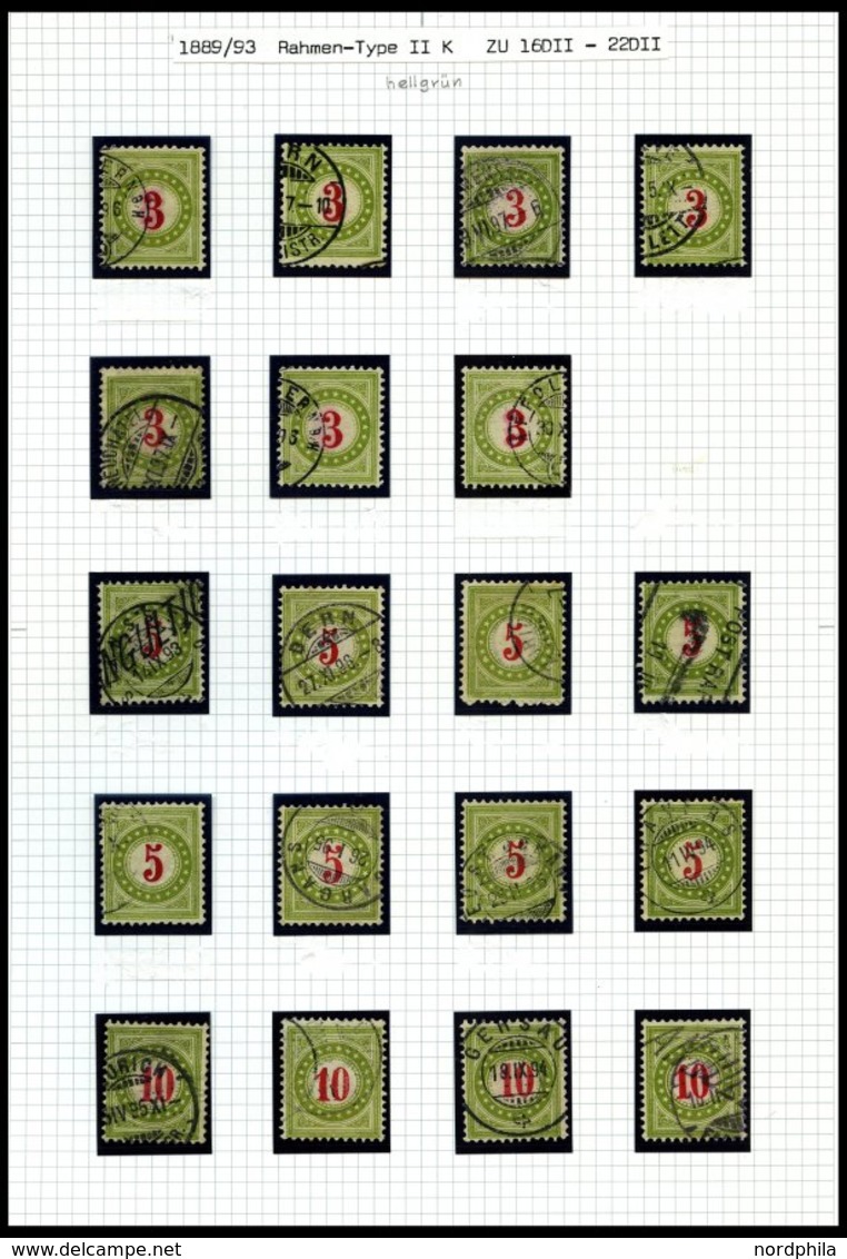 PORTOMARKEN O,Brief,* , 1878-1909, Umfangreiche, Fast Nur Gestempelte Saubere Sammlung Portomarken Von über 430 Werten U - Segnatasse