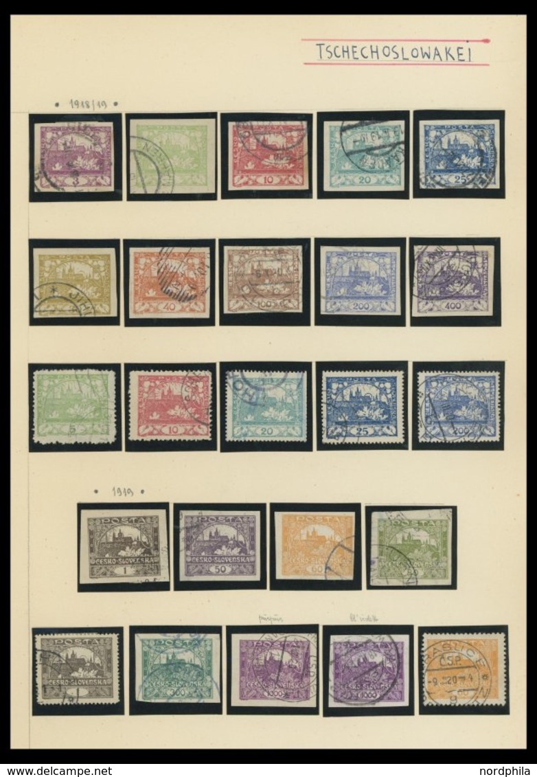 1918-1957, Alte Meist Gestempelte Sammlung Tschechoslowakei, Wohl Nur Kleinere Werte -> Automatically Generated Translat - Lots & Serien