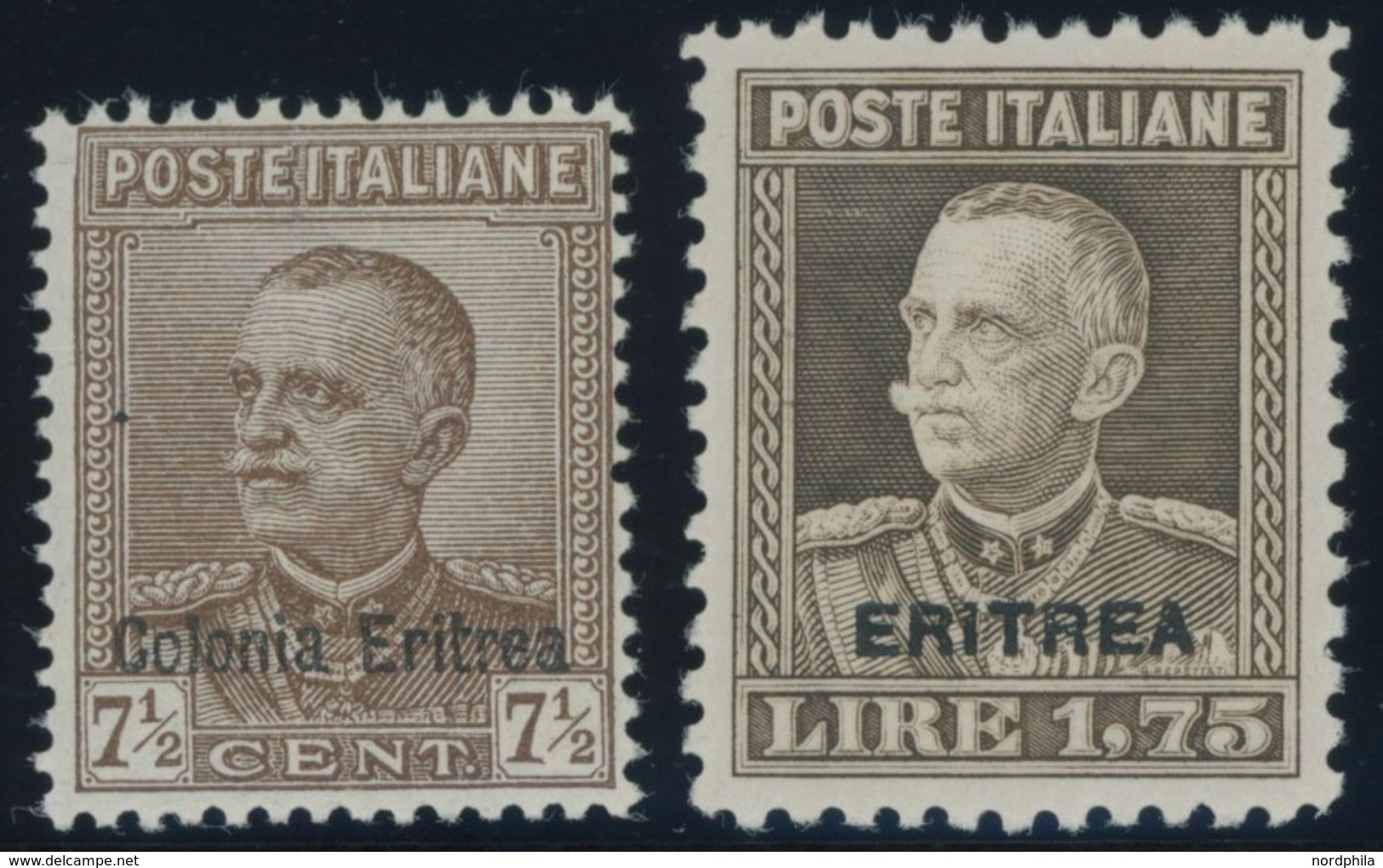 ITALIENISCH-ERITREA 139/40 **, 1928/9, König Viktor Emanuel III, Postfrisch, 2 Prachtwerte - Eritrea