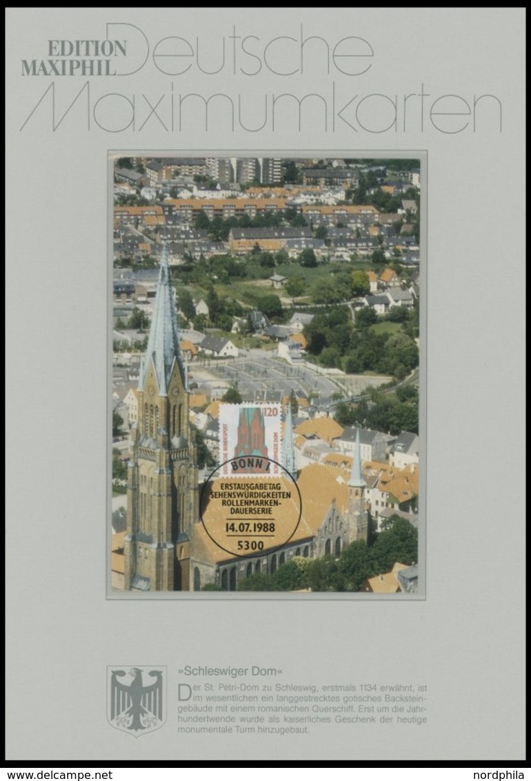SLG., LOTS DEUTSCHLAND 1988, 63 Verschiedene Maximumkarten Bundesrepublik Und Berlin Im Spezialalbum Der Firma Krüger, P - Collezioni