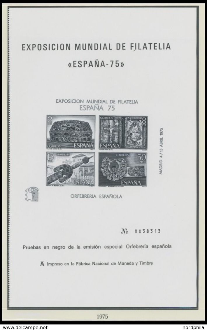 1970-75, Partie Von 60 Verschiedenen Postfrischen Blocks, Kleinbogen Und Schwarzdrucken Europa Im Lindner Falzlosalbum,  - Sonstige - Europa