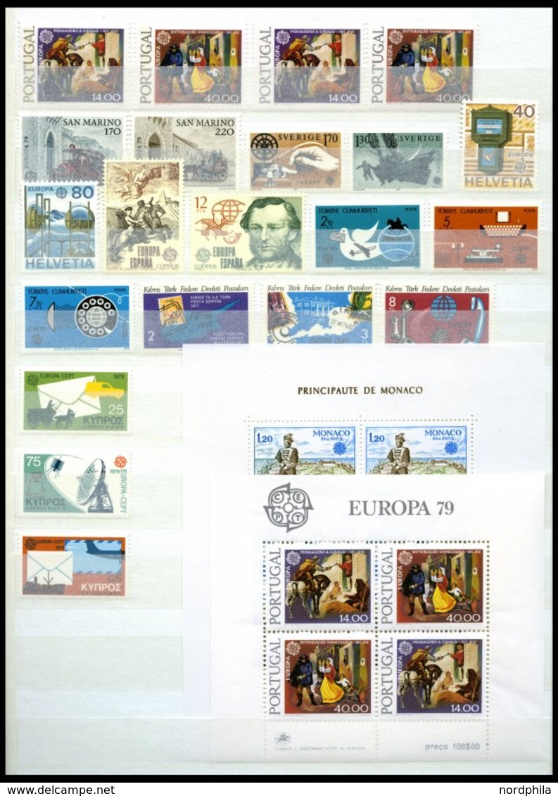 EUROPA UNION **, 1979, Post- Und Fernmeldewesen, Kompletter Jahrgang, Pracht, Mi. 112.- - Sammlungen