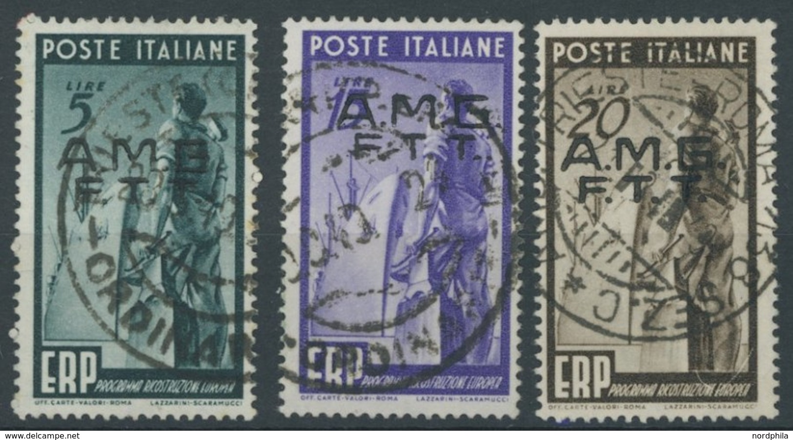 EUROPA UNION O, 1949-53, Gestempelte Partie Verschiedener Kompletter Vorläufer-Ausgaben, Prachterhaltung, Mi. 607.- - Collections