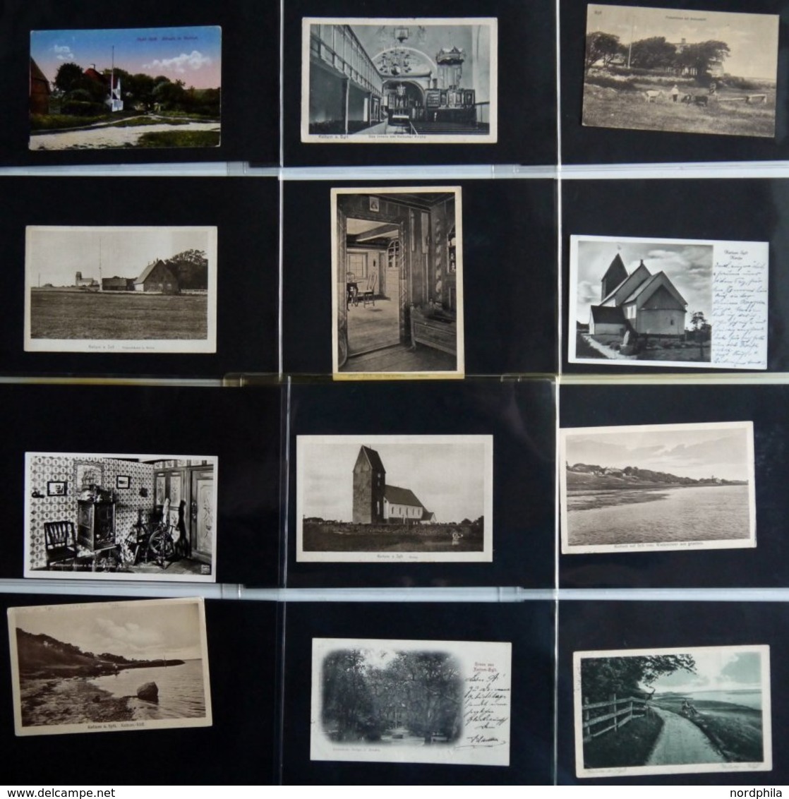 DEUTSCHLAND ETC. SYLT - Keitum, Sammlung Von 50 Verschiedenen Ansichtskarten Im Briefalbum - Sonstige & Ohne Zuordnung