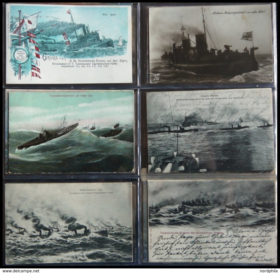 ALTE POSTKARTEN - SCHIFFE KAISERL. MARINE BIS 1918 Torpedoboote: 23 Verschiedene, Teils Seltene Ansichtskarten - Krieg