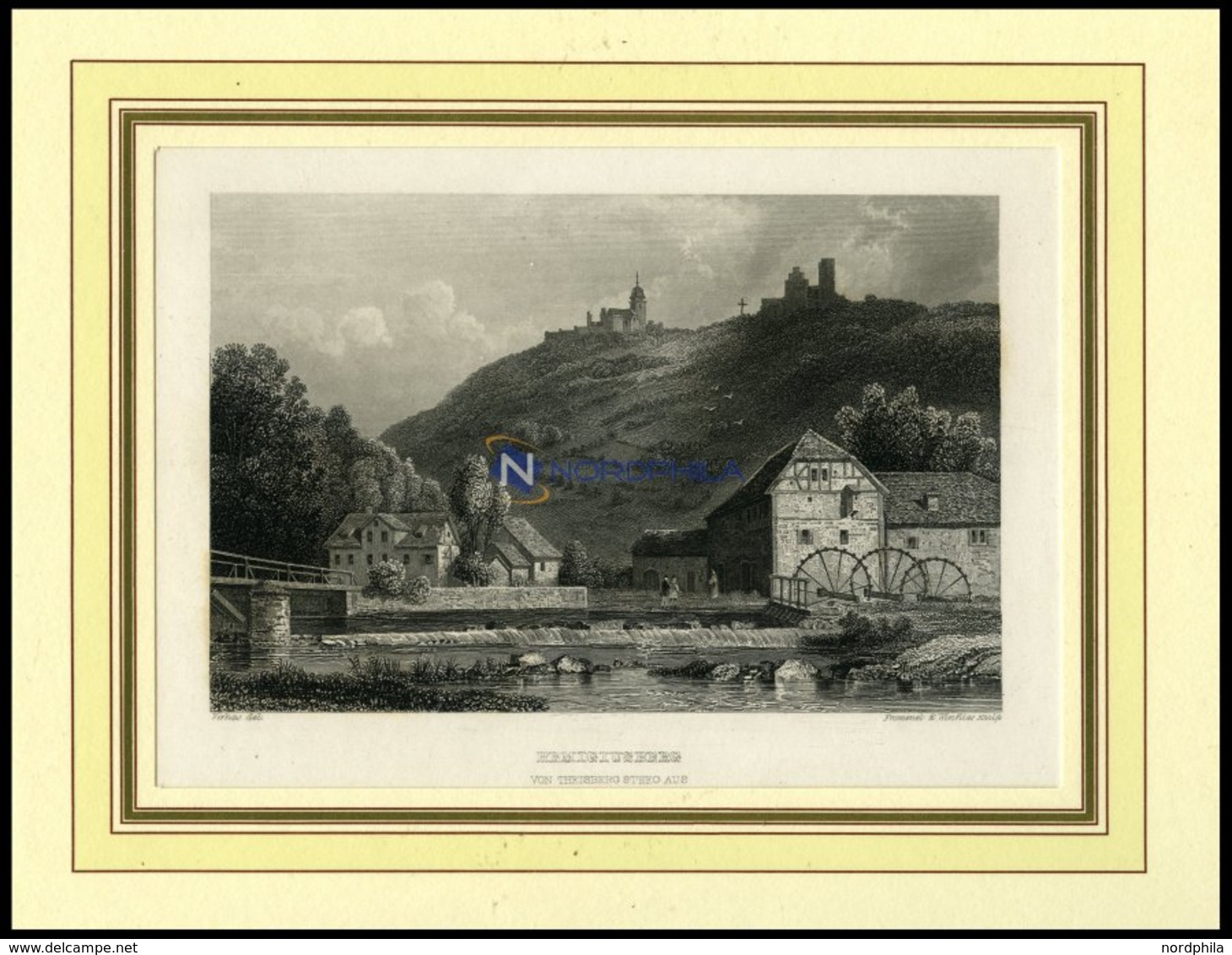 REMIGIUSBERG Vom Theisbergsteeg Aus, Stahlstich Von Verhas/Frommel/Winkles Um 1840 - Lithographien