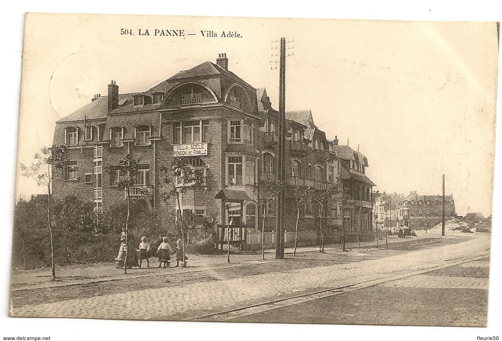 LA PANNE - Villa Adèle.1908. Oblitérations Adinkerke Et Tournai. - De Panne