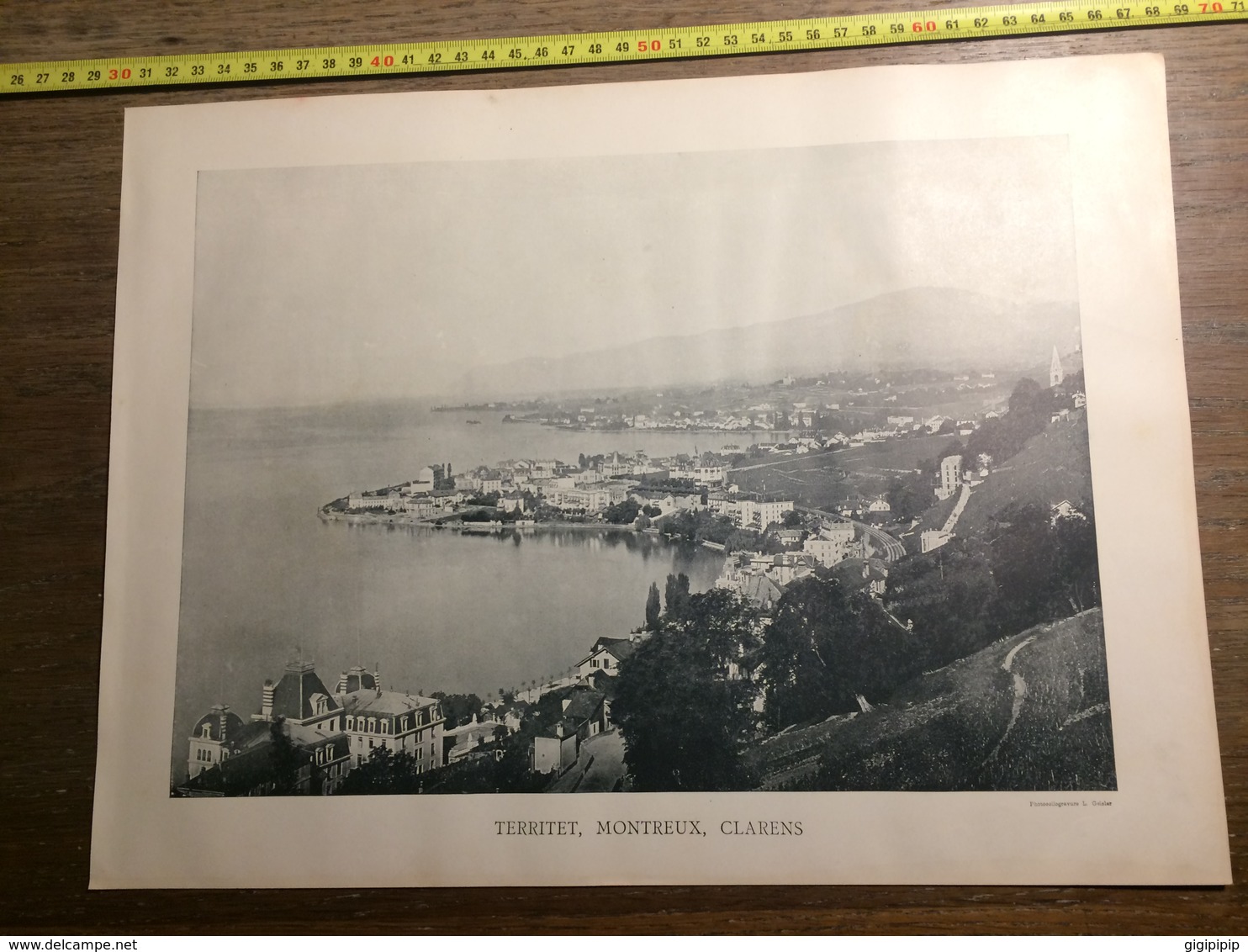 DOCUMENT SUISSE TERRITET CLARENS MONTREUX CHATEAU DE CHILLON - Verzamelingen