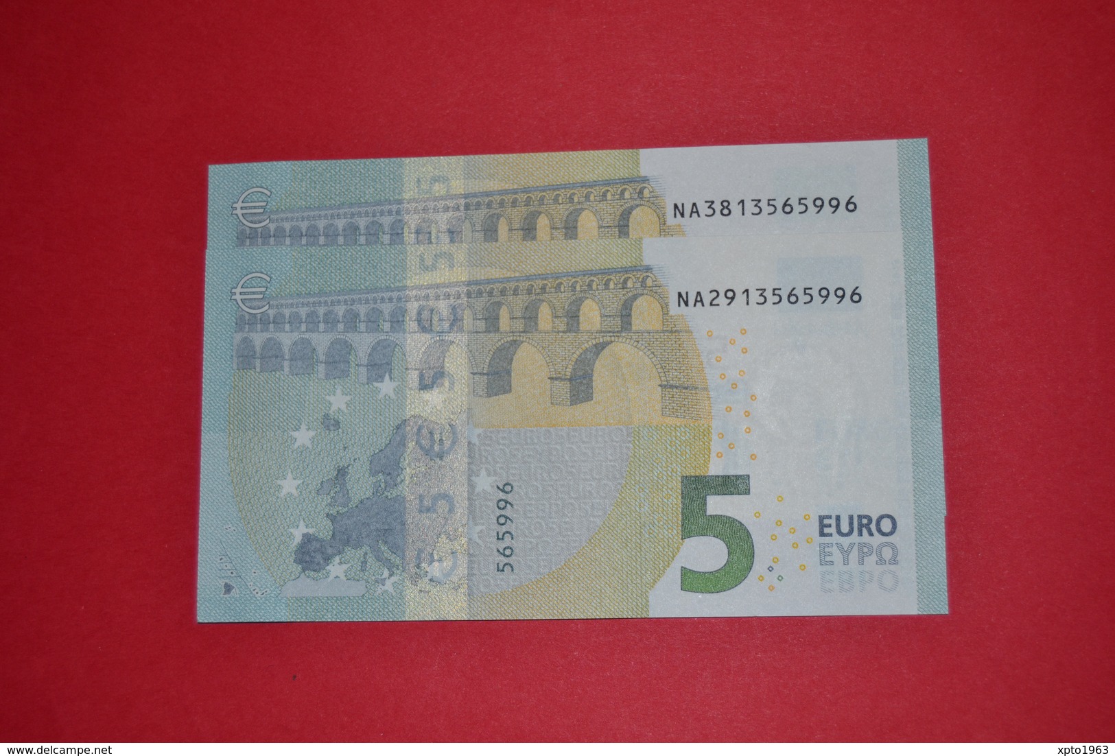 2x 5 EURO AUSTRIA / ÖSTERREICH - N011H3 NA38 13565996 / N011I2 NA29 13565996 - UNC FDS NEUF - 5 Euro