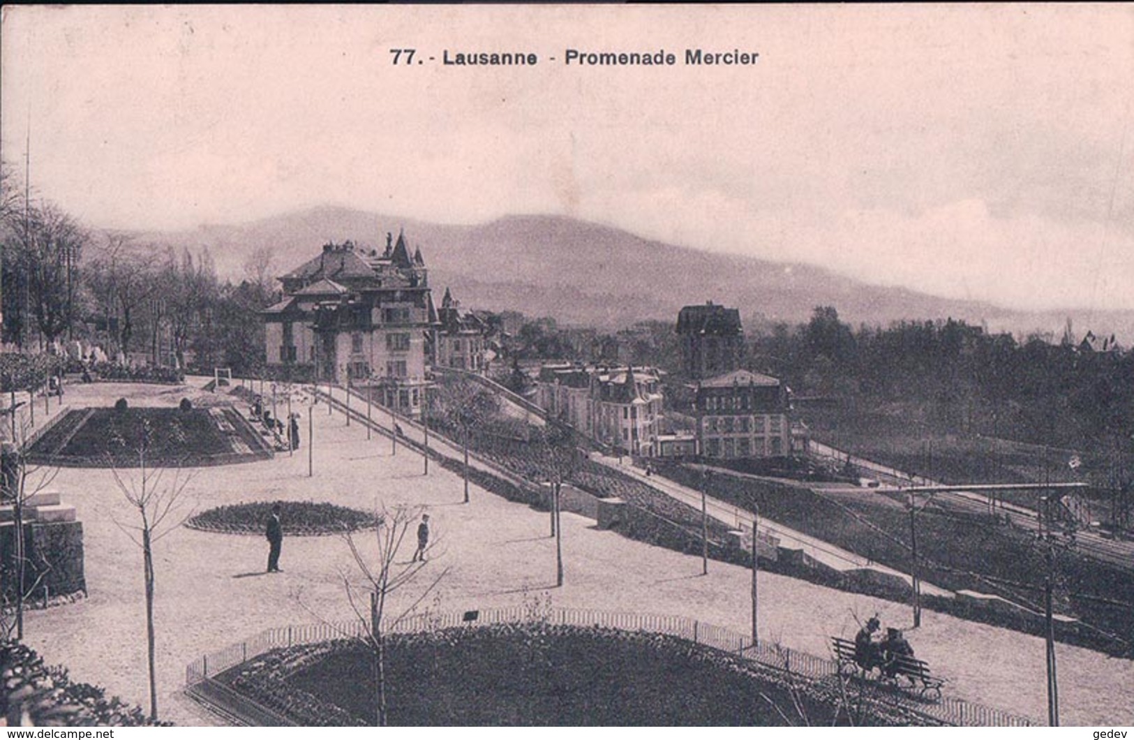 Lausanne, Promenade Mercier, Tombola De La VIIIe Exposition D'Agriculture Suisse  Au Dos (77) - Lausanne