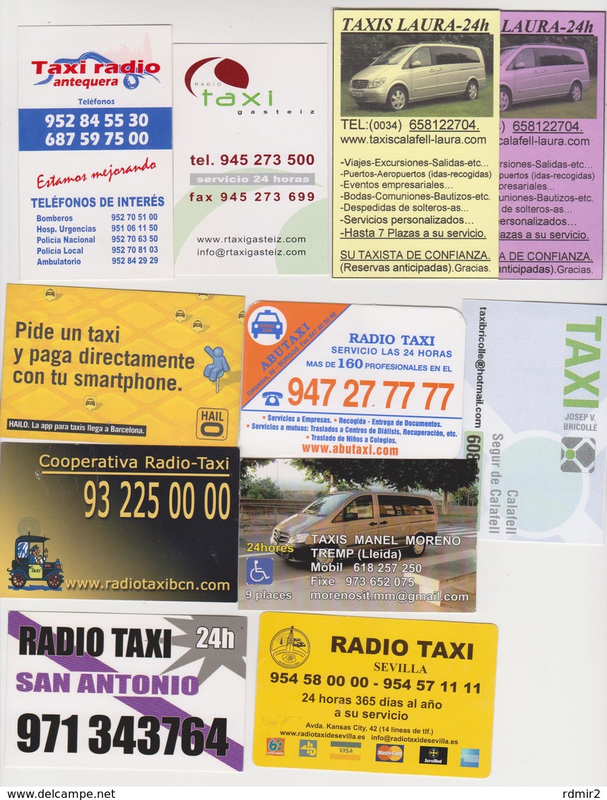 1352(1) TAXI, 10 Cards / Cartes / Tarjetas / Carte.- Spain / Espagne / España / Spagna. - Autres & Non Classés