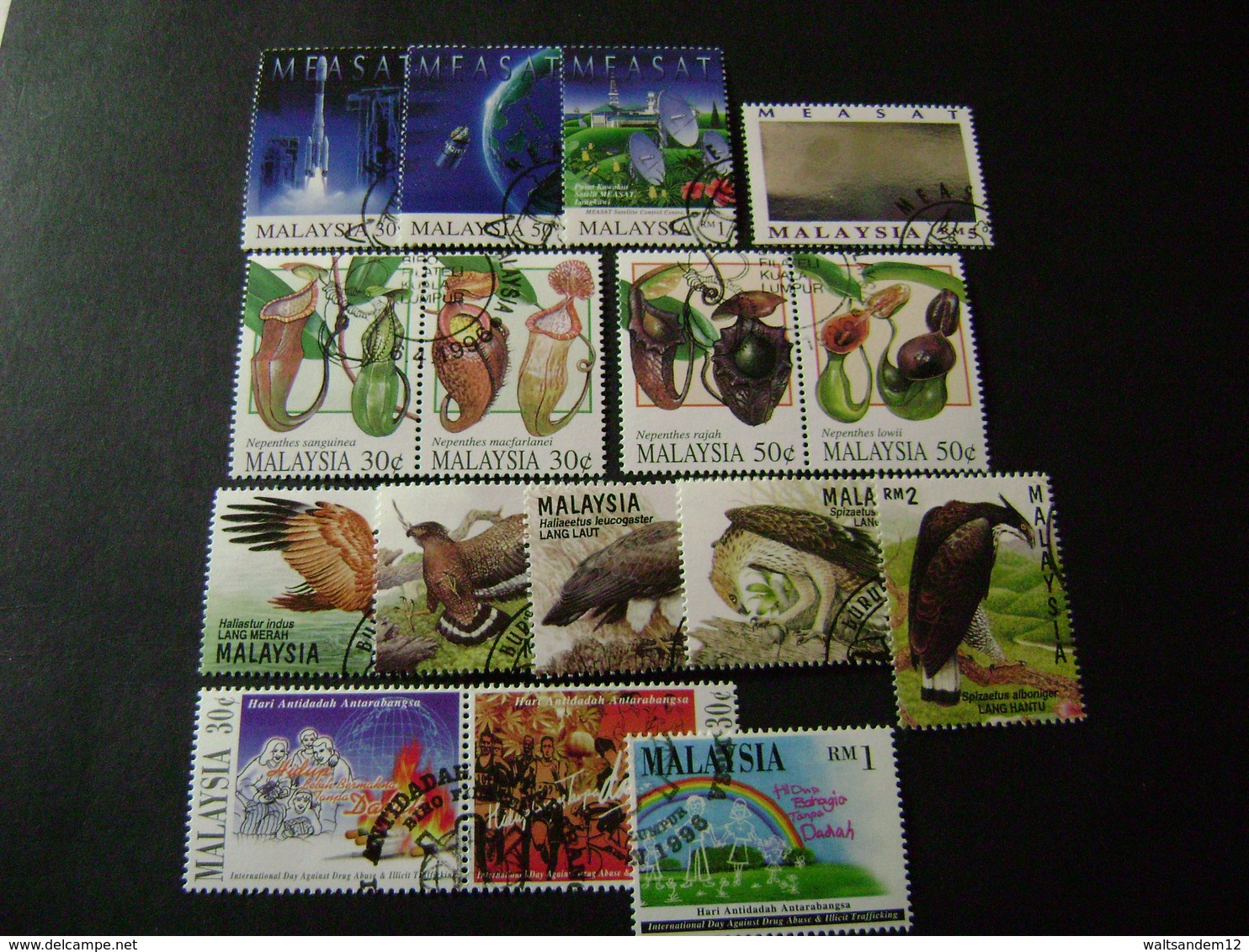 Malaysia 1996 Stamp Issues (SG 595-610, 616-621, 623-630) 2 Images - Used - Malaysia (1964-...)