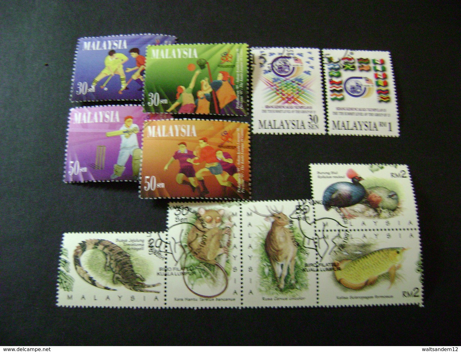 Malaysia 1997 Stamp Issues (SG 631-634, 636-672, Ms673) 3 Images - Used - Malaysia (1964-...)