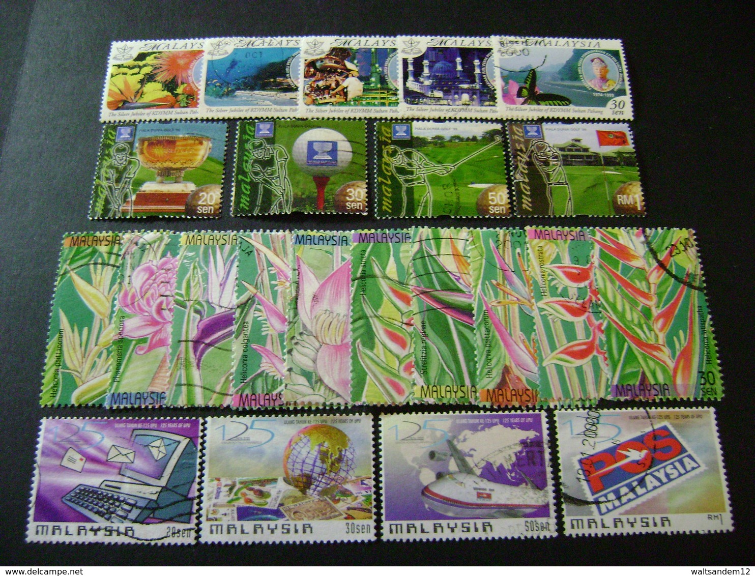 Malaysia 1999 stamp issues (between SG 717 and ms839 - see description) 7 images - Used [Sale price]