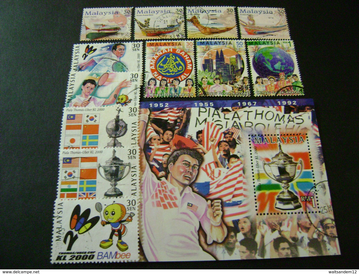 Malaysia 2000 Stamp Issues (between SG 840 And 969 - See Description) 9 Images - Used - Malaysia (1964-...)