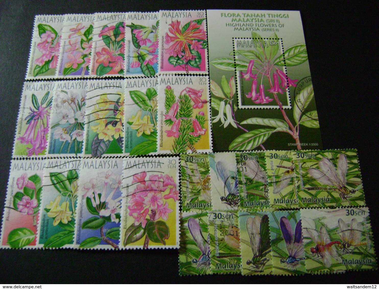 Malaysia 2000 stamp issues (between SG 840 and 969 - see description) 9 images - Used