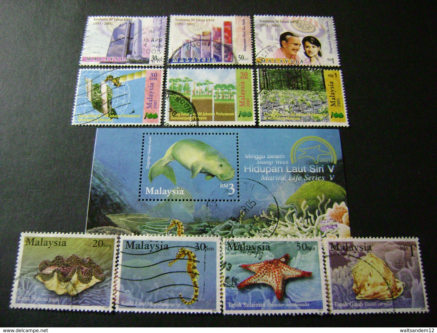 Malaysia 2001 Stamp Issues (between SG Ms998 And Ms1048 - See Description) 4 Images - Used [Sale Price] - Malaysia (1964-...)