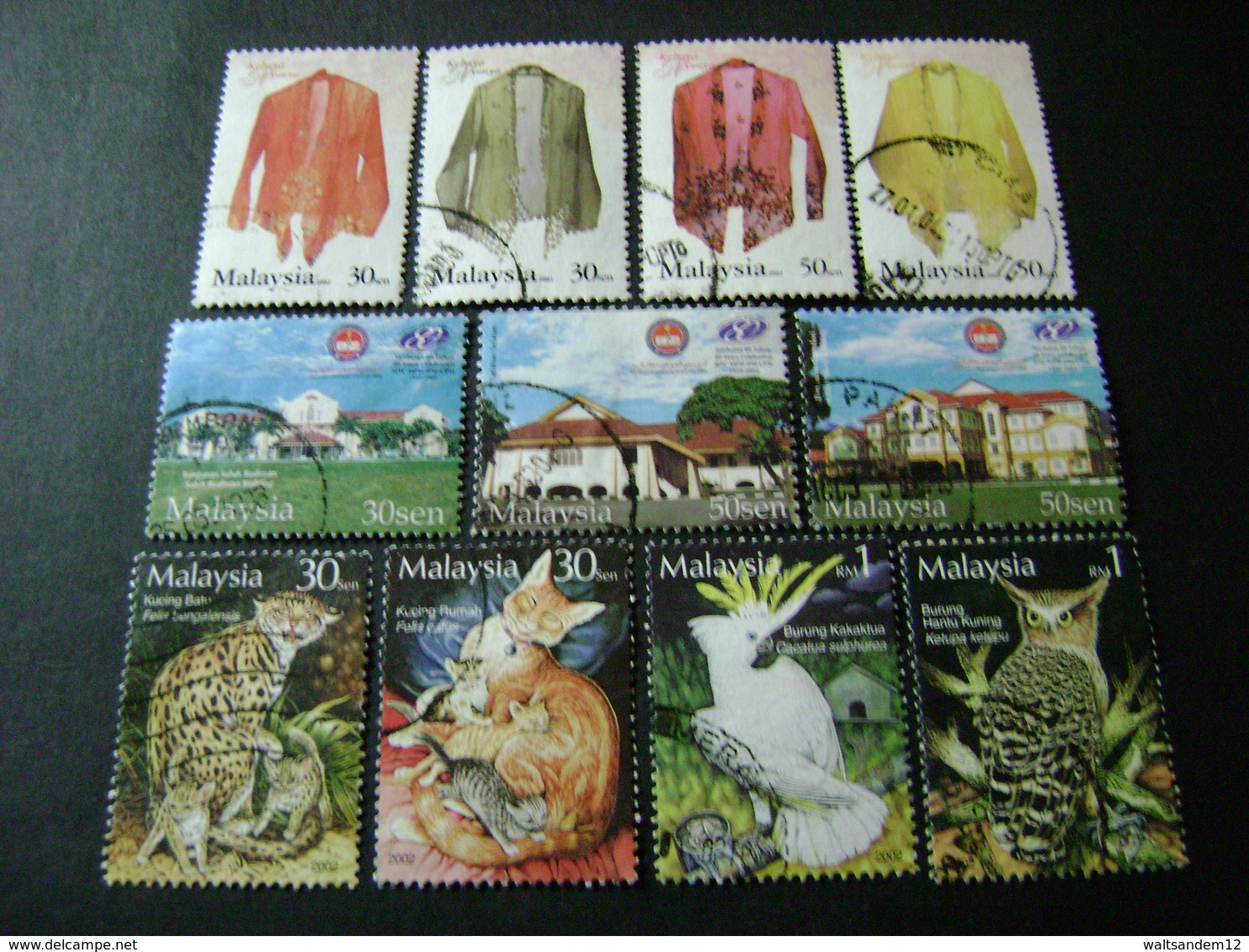 Malaysia 2002 Stamp Issues (between SG 1049 And 1111 - See Description) 5 Images - Used - Malaysia (1964-...)