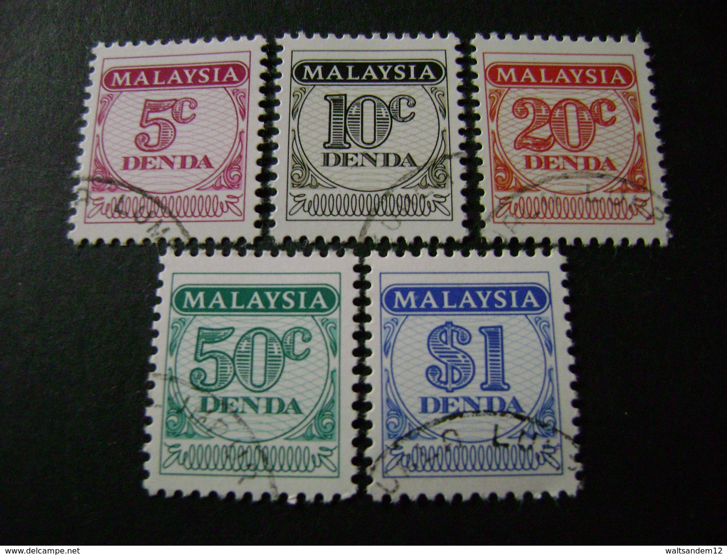 Malaysia 1986 Postage Dues (SG D22-D26) - Used - Malaysia (1964-...)