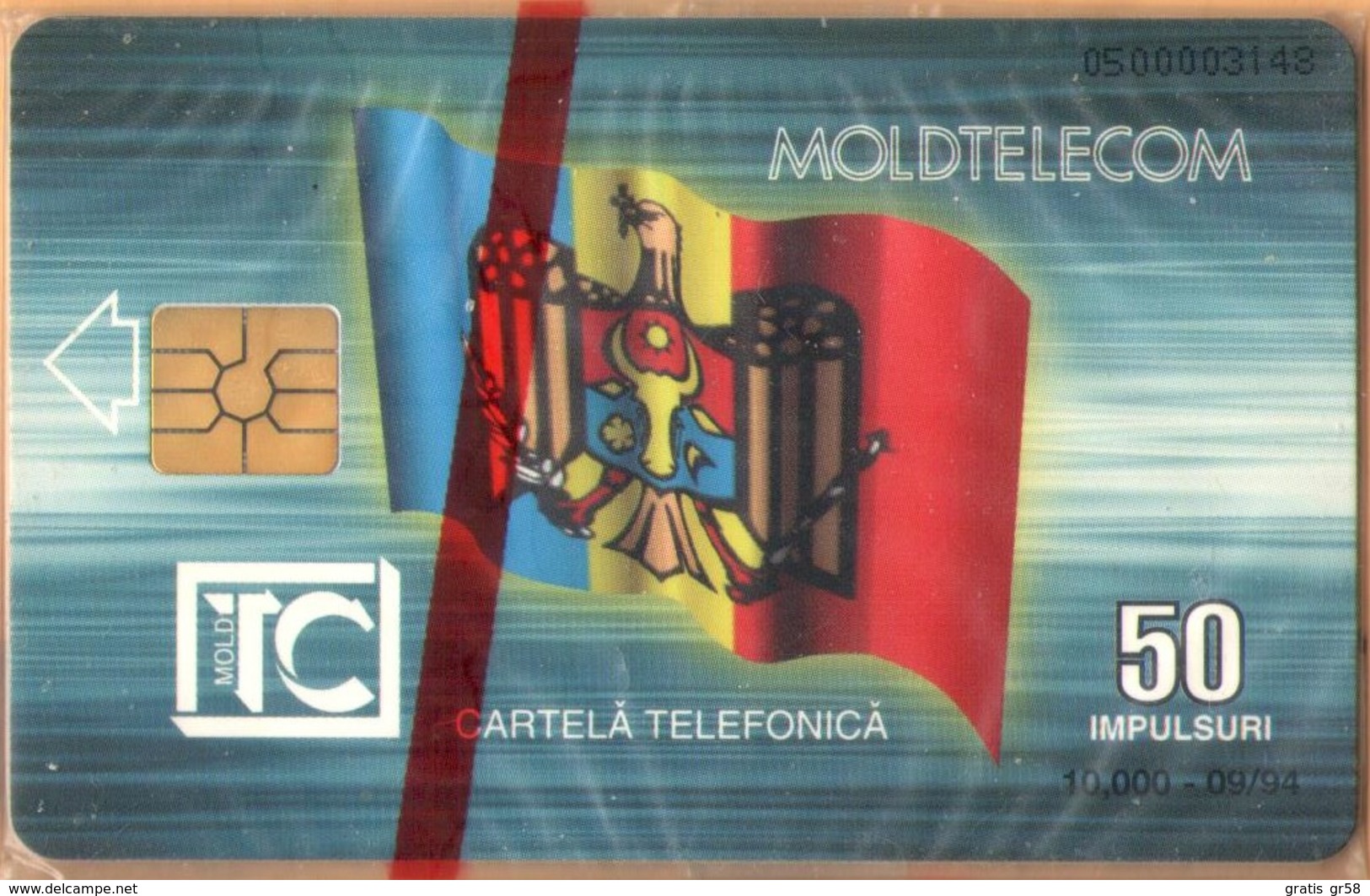 Moldova - MD-MOL-1IS-0001, Stefan Cel Mare, 1st Issue, Flag, Statue, 10.000ex., 9/94, Mint - NSB As Scan - Moldavië