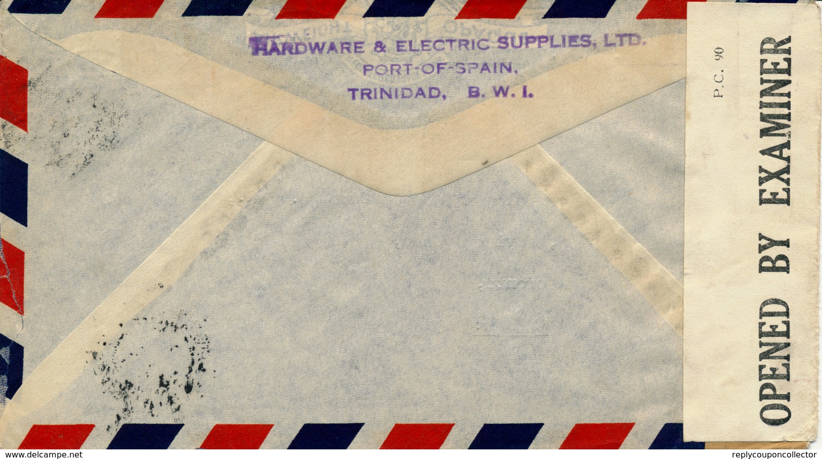 Trinidad & Tobago / PORT-of-SPAIN   - 1943  ,  Brief Nach Toronto / CA  -  Zensur - Trinidad & Tobago (1962-...)