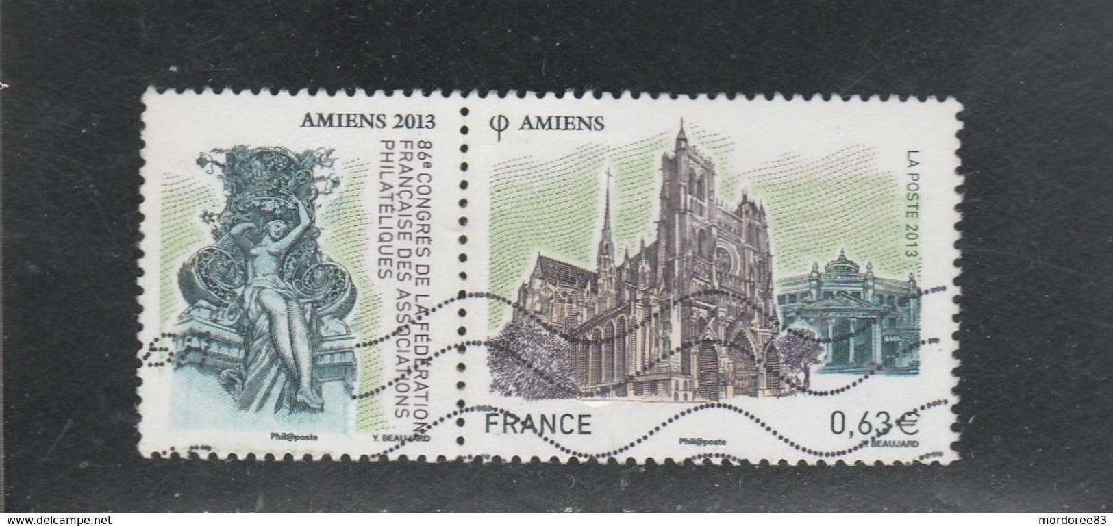 FRANCE 2013 AMIENS LA CATHEDRALE YT 4748 OBLITERE                 -             TDA268 - Used Stamps