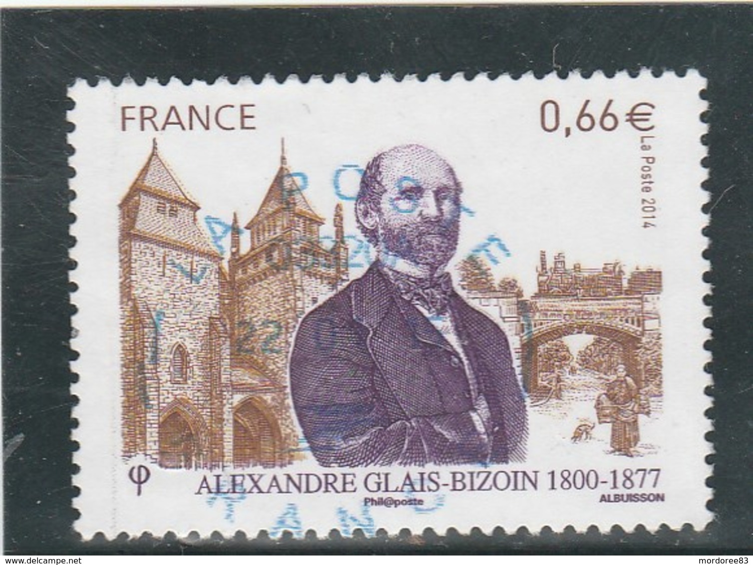 FRANCE 2014 ALEXANDRE GLAIS BIZOIN OBLITERE A DATE YT 4842 - Used Stamps